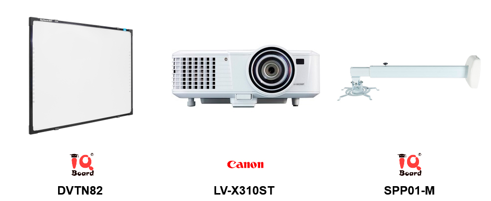 pissarra-amb-projector-canon-lv-x310st