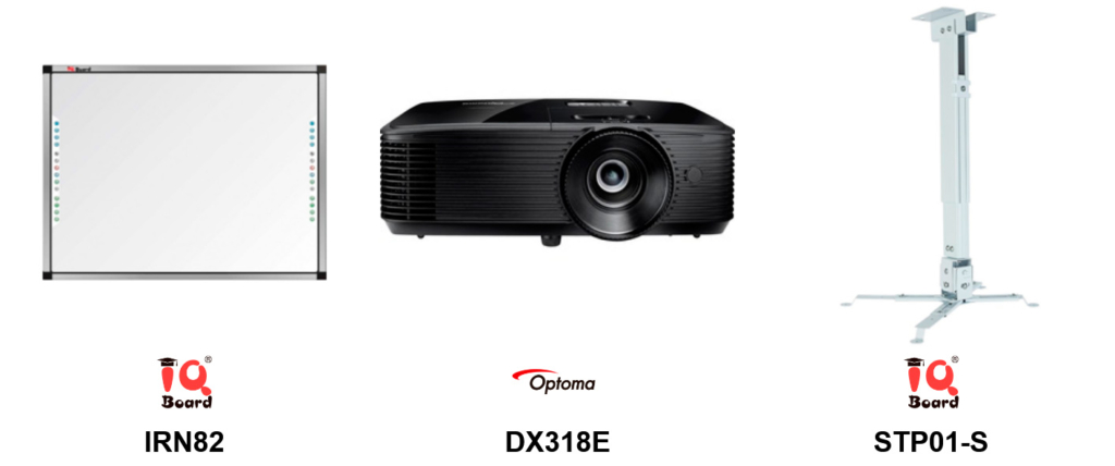 pissarra-amb-projector-mitja-distancia-optoma-dx318e
